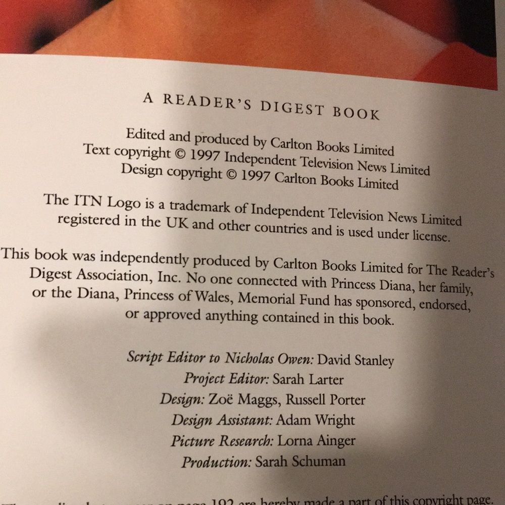 DIANA The Peoples Princess Book - Picture 7 of 7